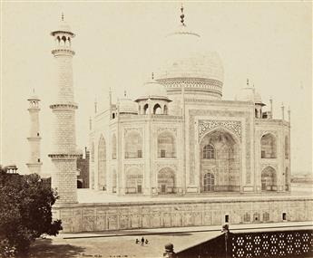 SAMUEL BOURNE (1834-1912) A group of 12 photographs depicting historical landmarks in Agra. 1860s.                                               